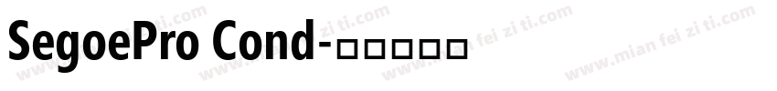 SegoePro Cond字体转换